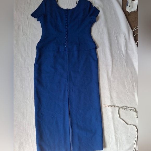 R & M Richards Royal Blue Maxi Skirt - Picture 5 of 14